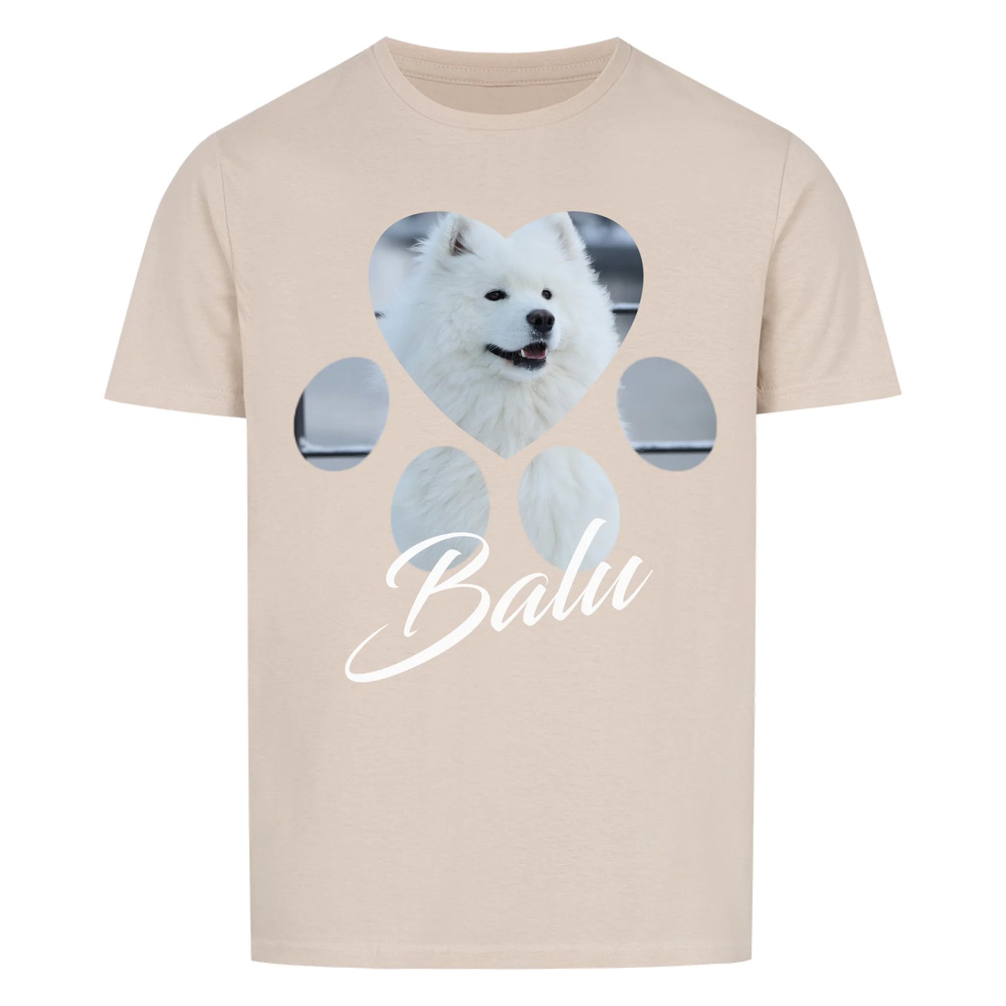 personalisiert - Pfote - Unisex T-Shirt