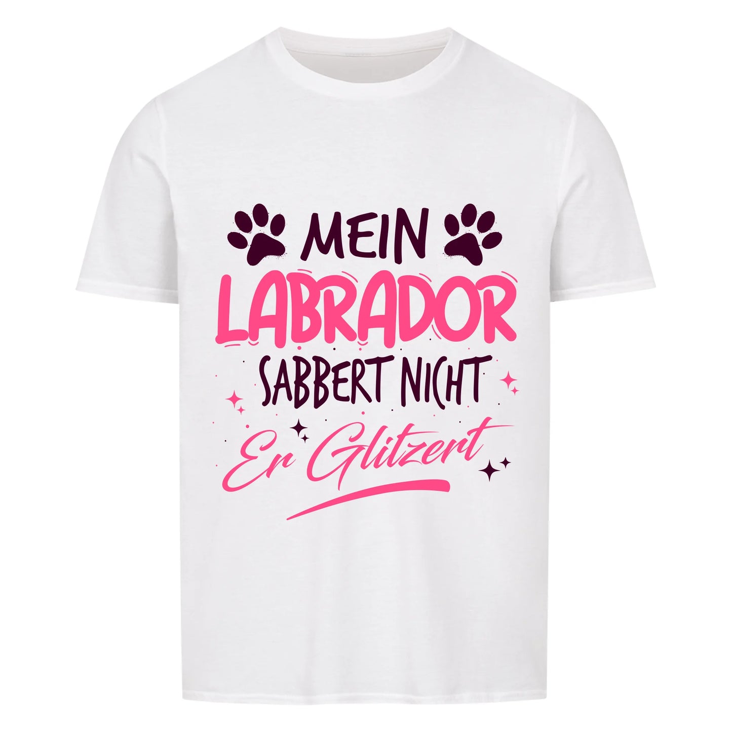 personalisiert - Mein Hund sabbert nicht - Unisex T-Shirt