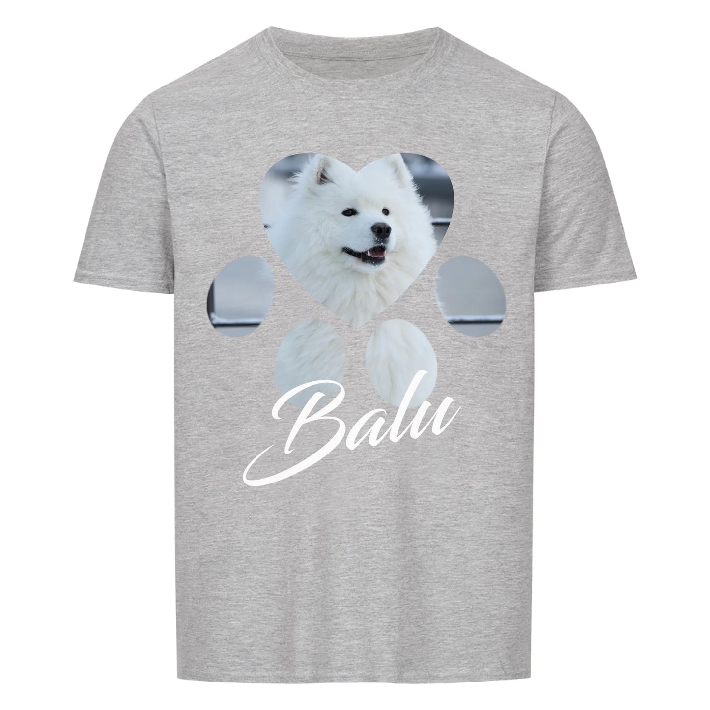 personalisiert - Pfote - Unisex T-Shirt