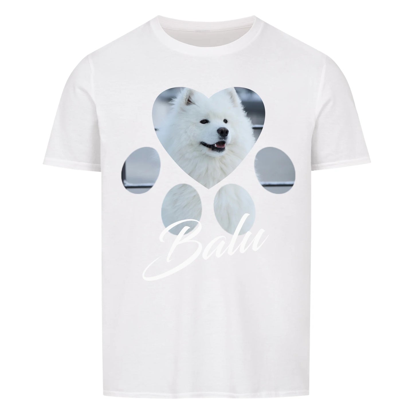 personalisiert - Pfote - Unisex T-Shirt