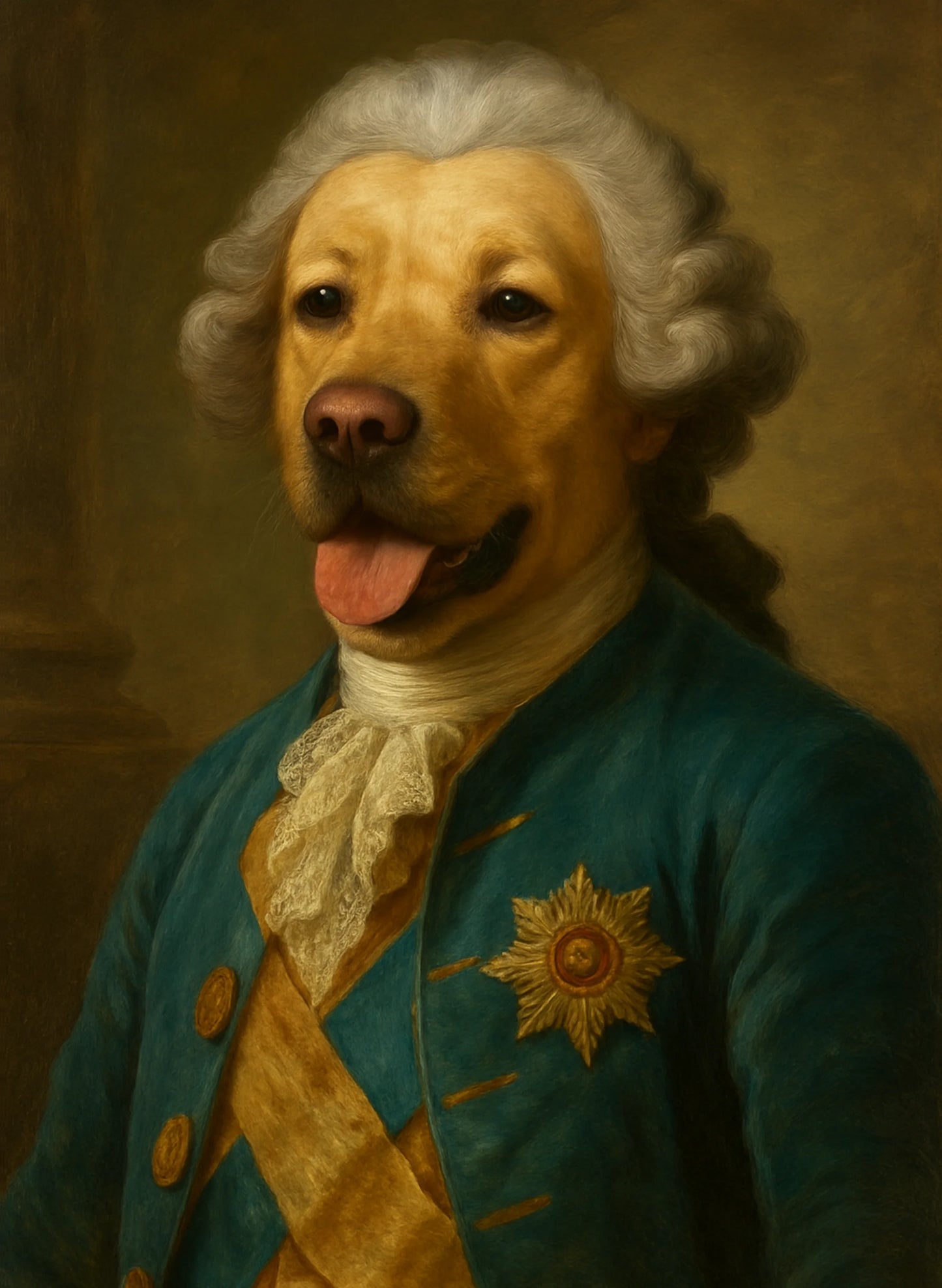 Royaler Hund 40x30