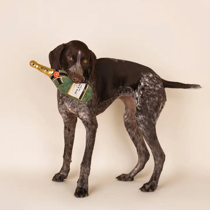Champagne Plüschspielzeug für Hunde – mit Quietscher